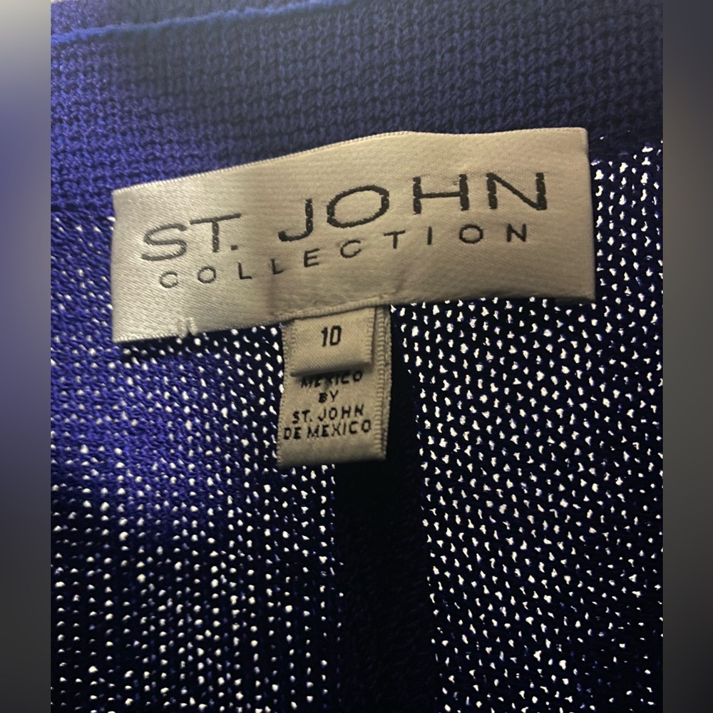 St. John Blue Knit Pants